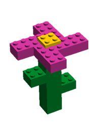 Lego ontwerp bloem