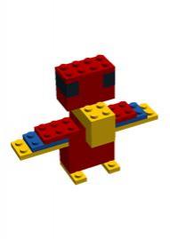 Lego ontwerp papegaai